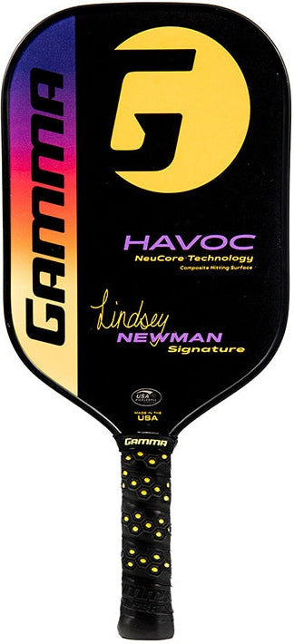 Gamma Lindsey Newman Havoc Pickleball Paddle - Blk / Os