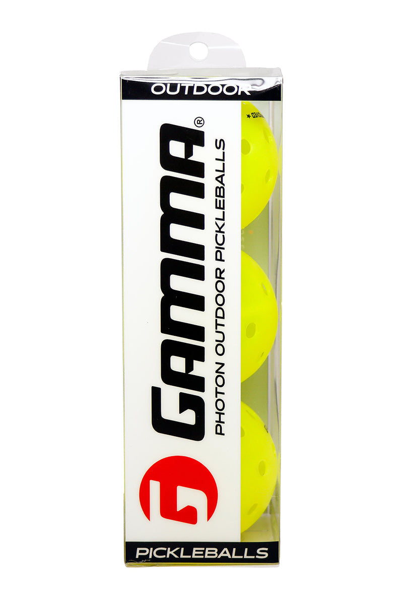 Gamma Photon Outdoor Pickleballs (3x) - Os