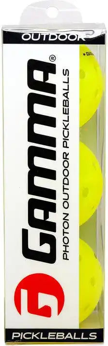Gamma Photon Outdoor Pickleballs 3x - Yellow