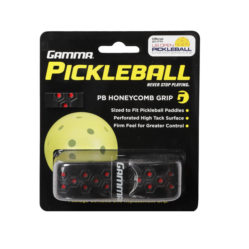 Gamma Pickleball Honeycomb Grip (1x) (black/blue) - Bk/rd / Os