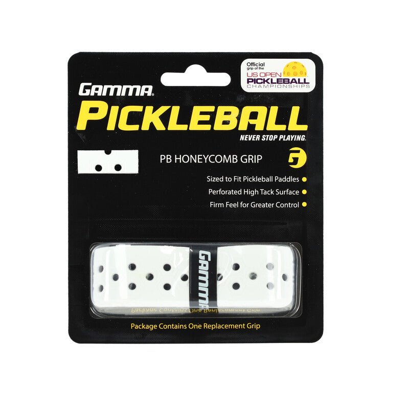 Gamma Pickleball Honeycomb Grip (1x) (black/blue) - Wht / Os