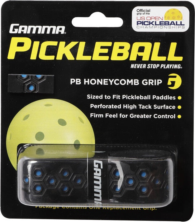 Gamma Pickleball Honeycomb Replacement Grip - Black Blue