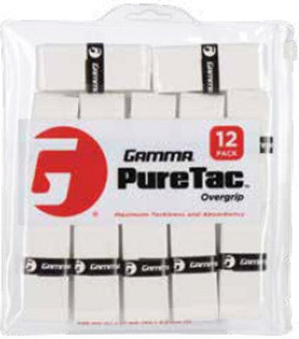 Gamma Puretac Tennis Overgrip (12x) - White
