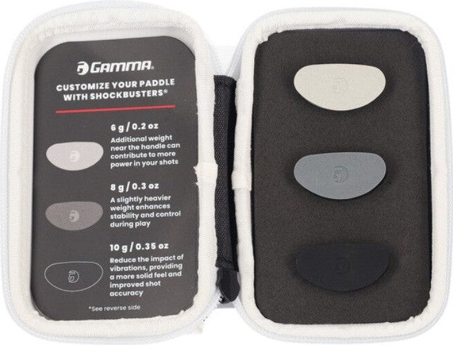 Gamma Rcf Airbender 10mm Weighted Shockbuster - Gray Black