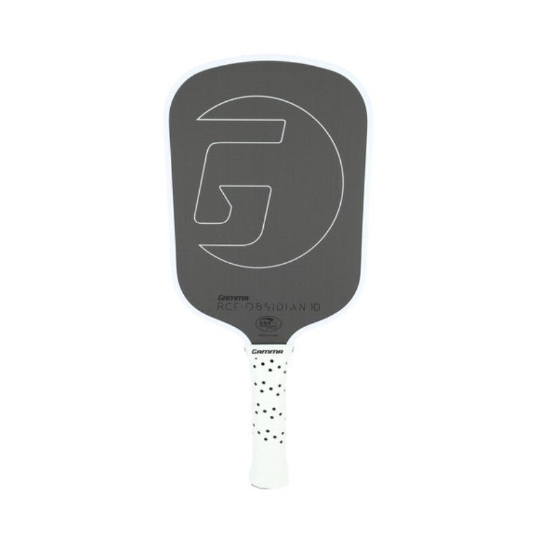 GAMMA RCF Obsidian 10mm Pickleball Paddle - White - HIT a Double