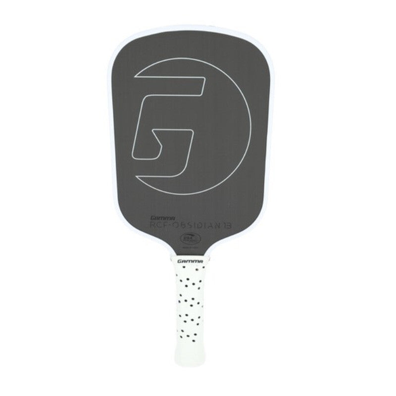 GAMMA RCF Obsidian 13mm Pickleball Paddle - White - HIT a Double