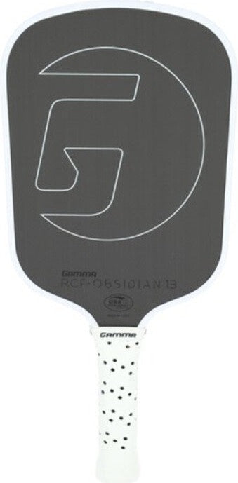GAMMA RCF Obsidian 13mm Pickleball Paddle - White - HIT a Double