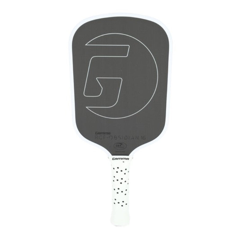 GAMMA RCF Obsidian 16mm Pickleball Paddle - White - HIT a Double