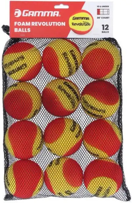 Gamma Revolution Foam Tennis Balls Bag 12x - Red