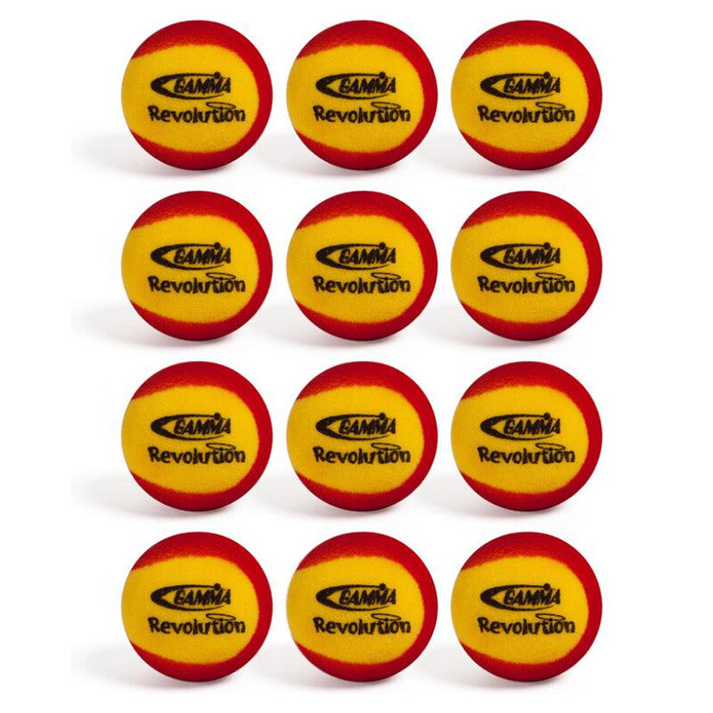 Gamma Revolution Foam Tennis Balls (bag 12x) - Red / Os