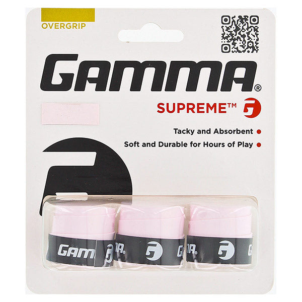 Gamma Supreme Overgrip (3x) (black) - Pnk / Os