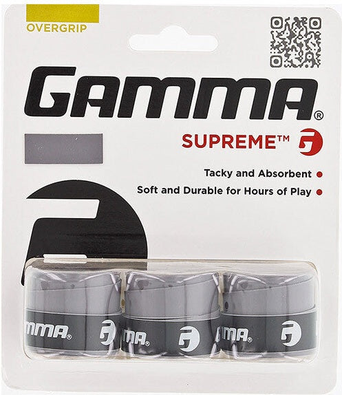 Gamma Supreme Overgrip (3x) - Gray