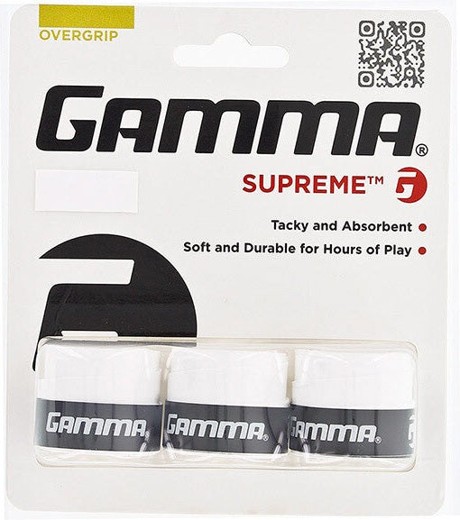 Gamma Supreme Overgrip (3x) - White