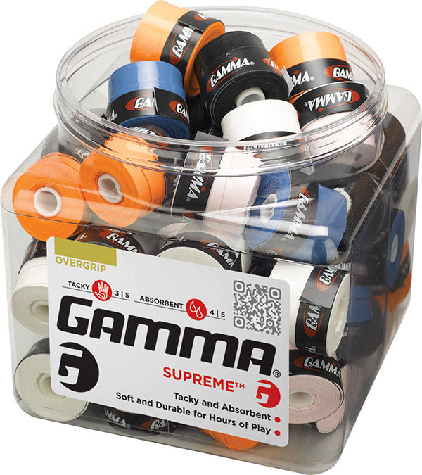 Gamma Supreme Overgrip Jar (60x) (assorted) - Os