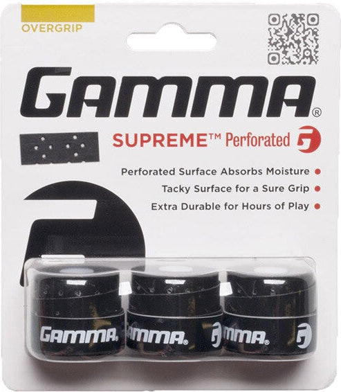 Gamma Supreme Perforated Overgrip (3x) - Black