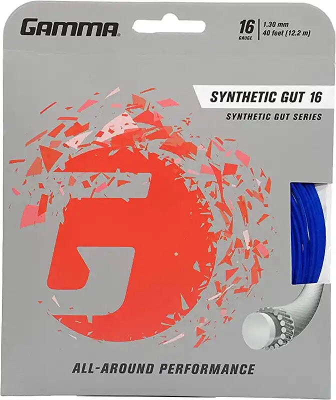 Gamma Synthetic Gut 16g Tennis String - Gold