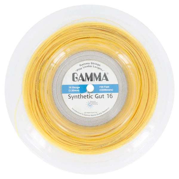 Gamma Synthetic Gut Reel 720’ - Gold - 16