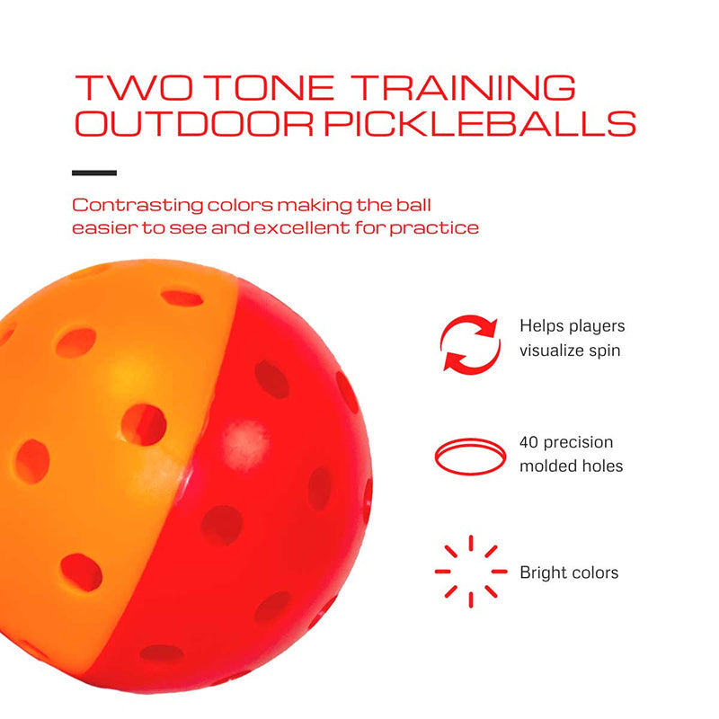 Gamma Two Tone Outdoor Training Pickleballs (12x)