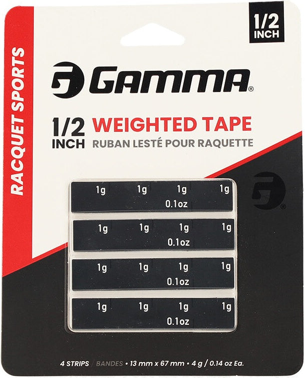 Gamma Weighted Tape Roll 1/2’’ (4x) - Black