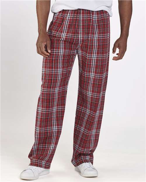 Garnet/ Black Plaid Harley Flannel Pants - BM6624