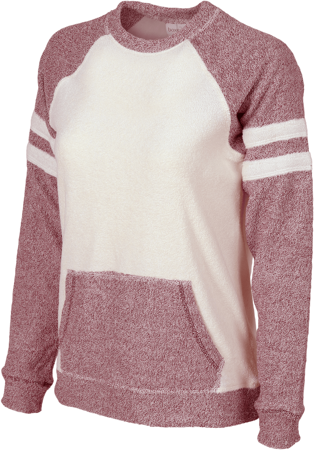 GARNET OATMEAL BOXERCRAFT WOMEN'S  COZY CONTRAST PULLOVER  grouped