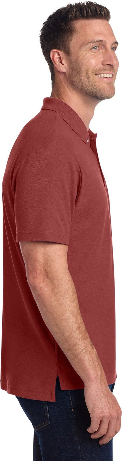 Garnet Port Authority C-FREE Cotton Blend Pique Polo K867