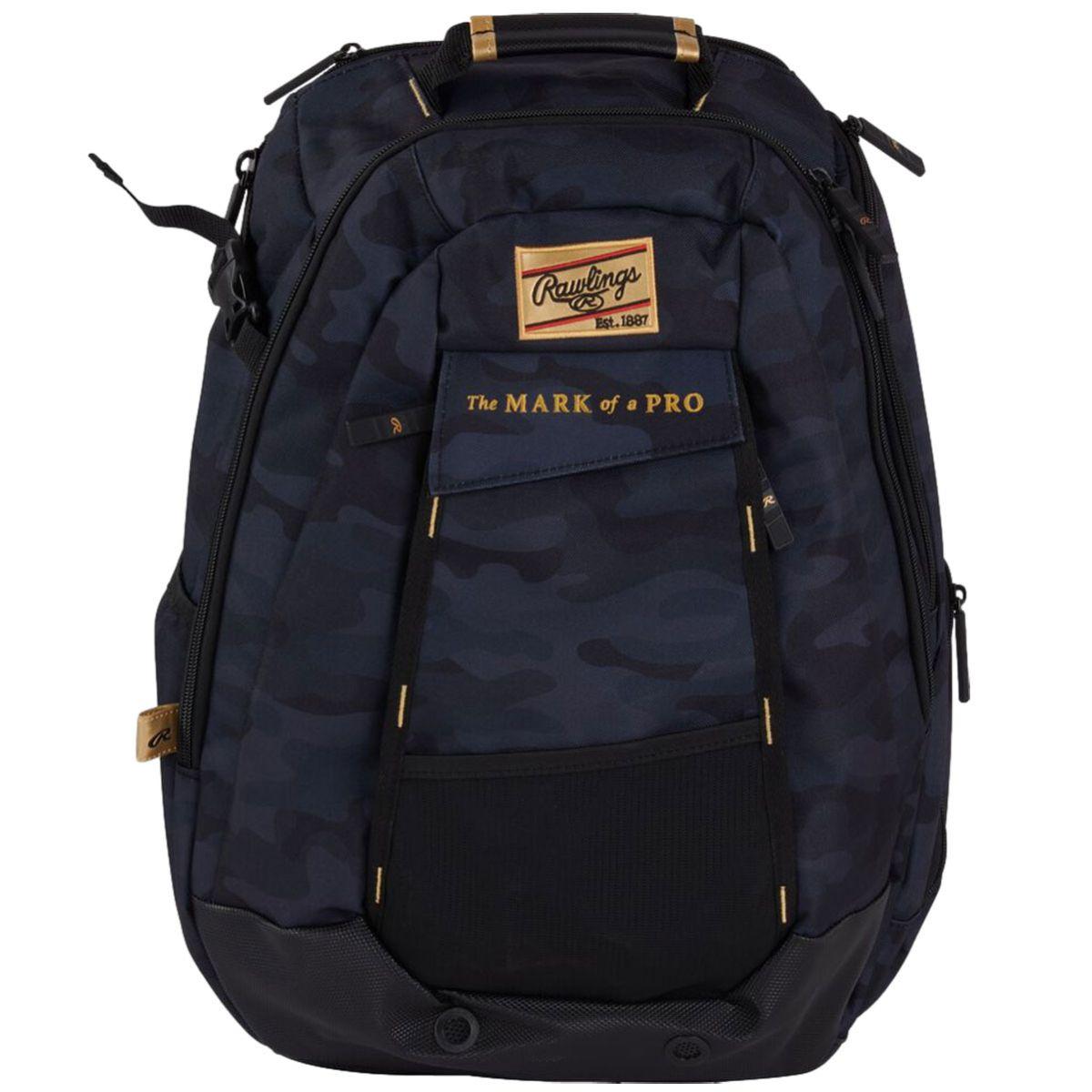 Rawlings Gold Collection Utility Backpack  GCUBKPK - Black Camo - HIT a Doulbe - 1