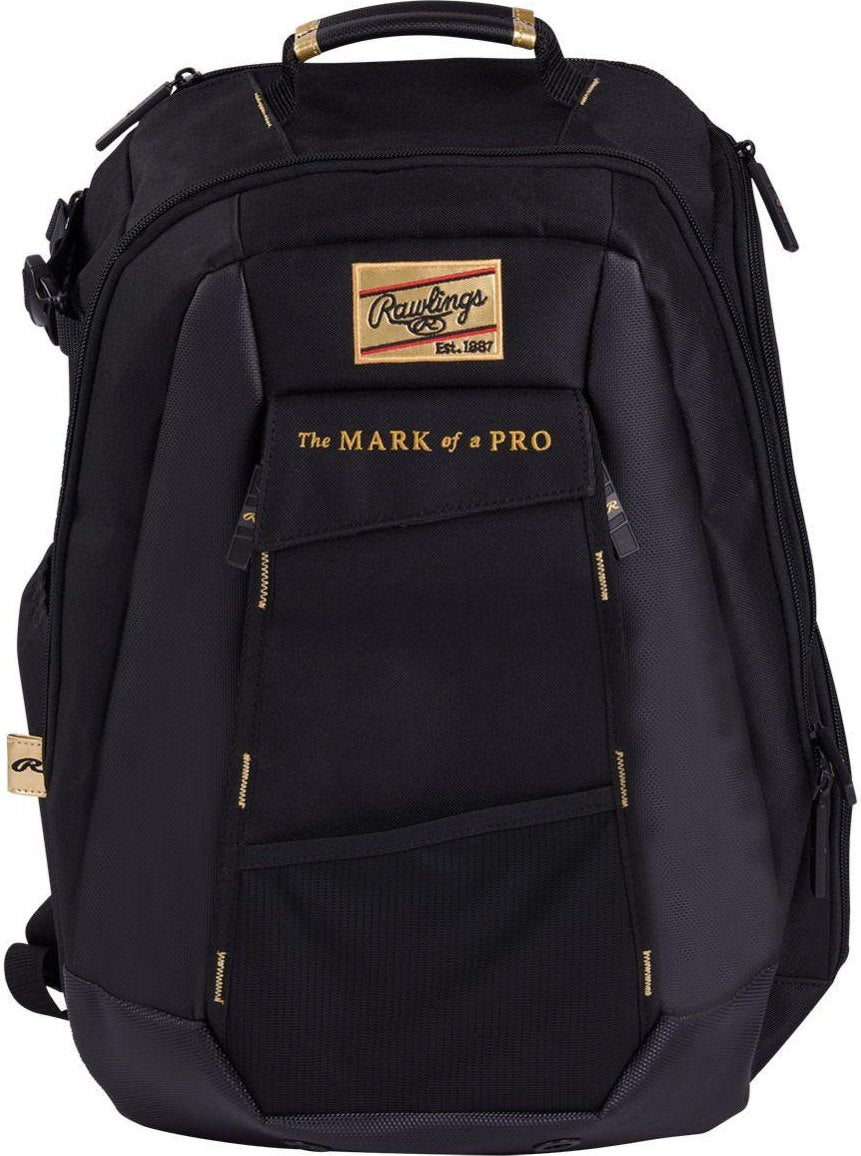 Rawlings Gold Collection Utility Backpack  GCUBKPK - Black - HIT a Doulbe - 1