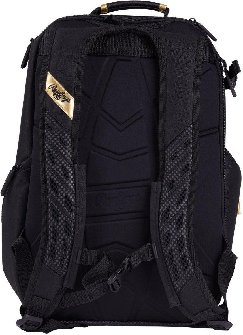 Rawlings Gold Collection Utility Backpack  GCUBKPK - Black - HIT a Doulbe - 1