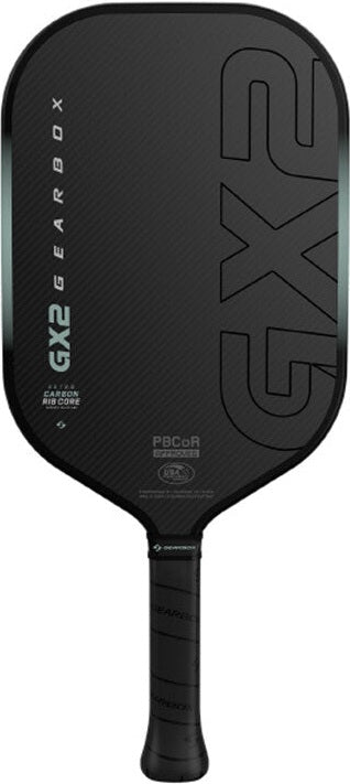 Gearbox Gx2 Elongated 16mm Pickleball Paddle - Black