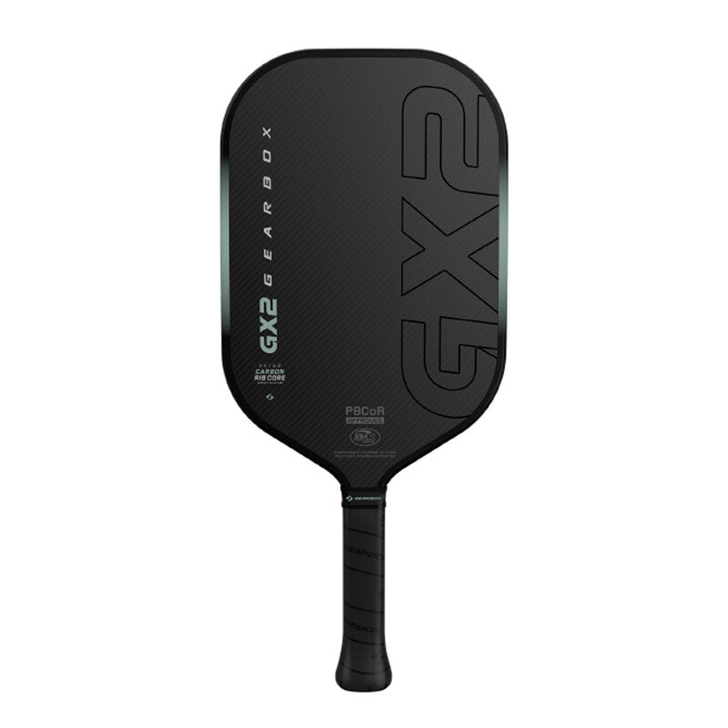 Gearbox GX2 Elongated 16mm Pickleball Paddle - Black - HIT a Double
