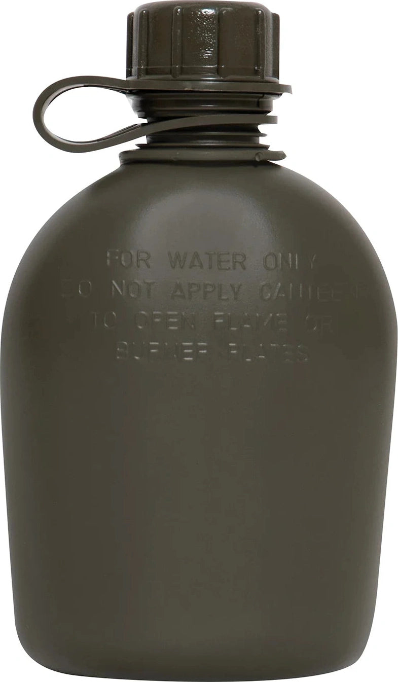 Genuine G.i 3 Piece 1 Qt. Canteen with Clip