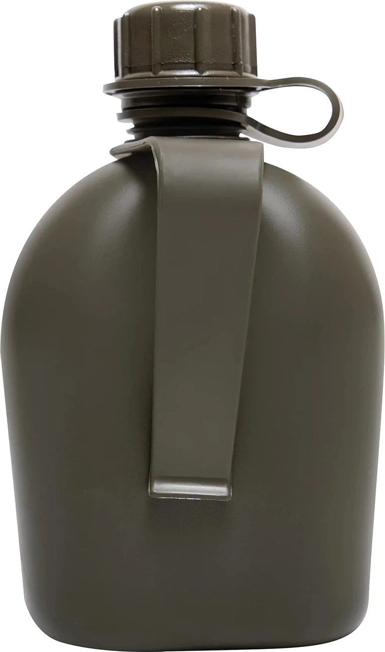 Genuine G.i 3 Piece 1 Qt. Canteen with Clip
