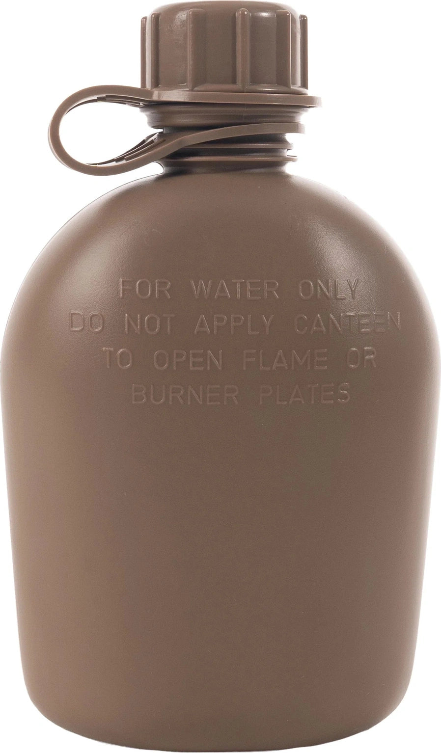 Genuine G.i. 3 Piece 1 Quart Plastic Canteen - Coyote Brown