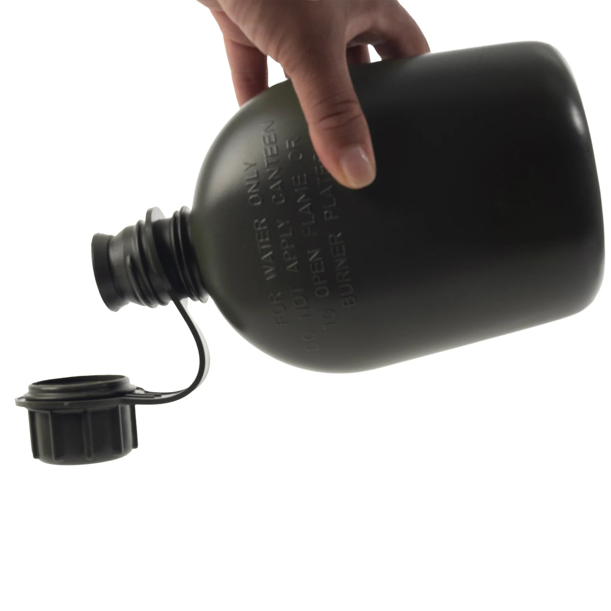 Genuine G.i. 3 Piece 1 Quart Plastic Canteen