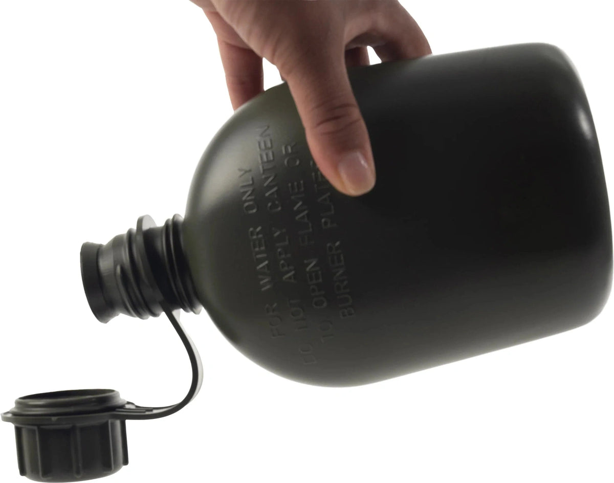 Genuine G.i. 3 Piece 1 Quart Plastic Canteen