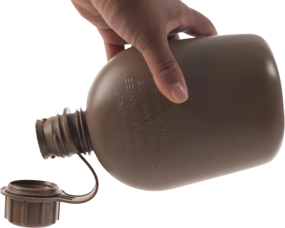 Genuine G.i. 3 Piece 1 Quart Plastic Canteen