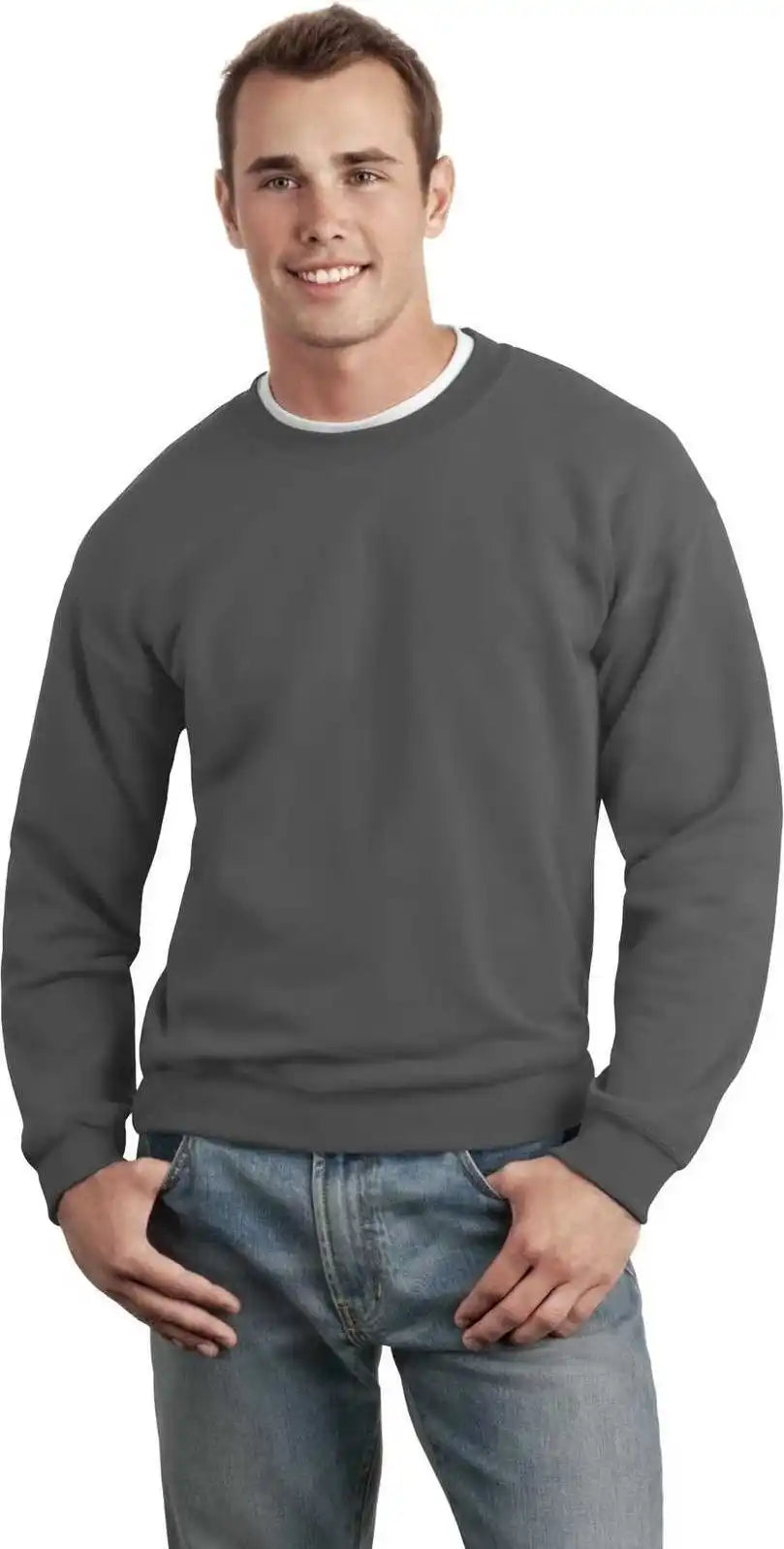 Gildan 12000 Dryblend Crewneck Sweatshirt Charcoal