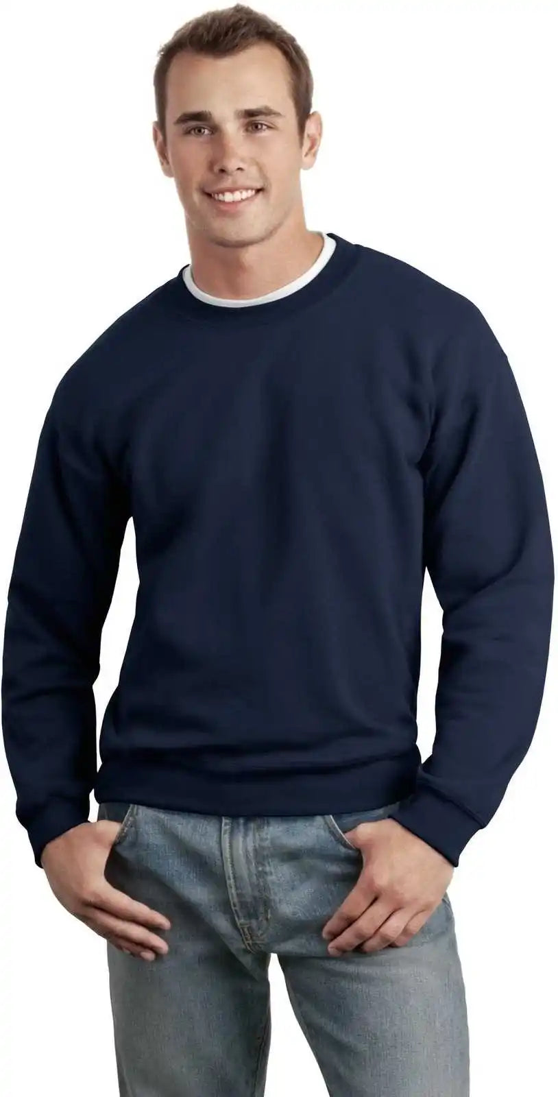 Gildan 12000 Dryblend Crewneck Sweatshirt Navy