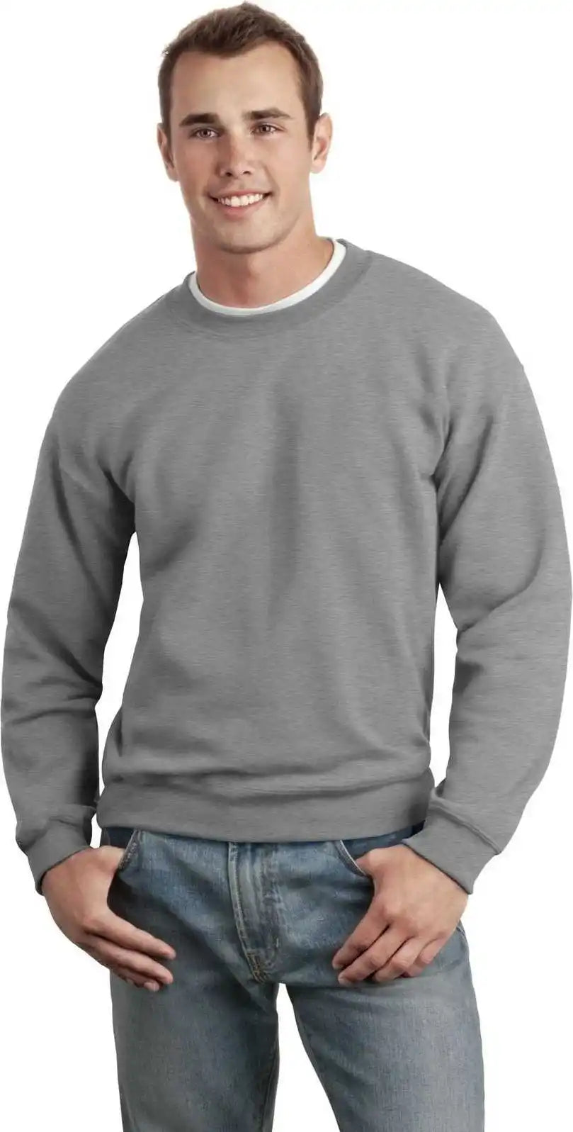 Gildan 12000 Dryblend Crewneck Sweatshirt Sport Gray