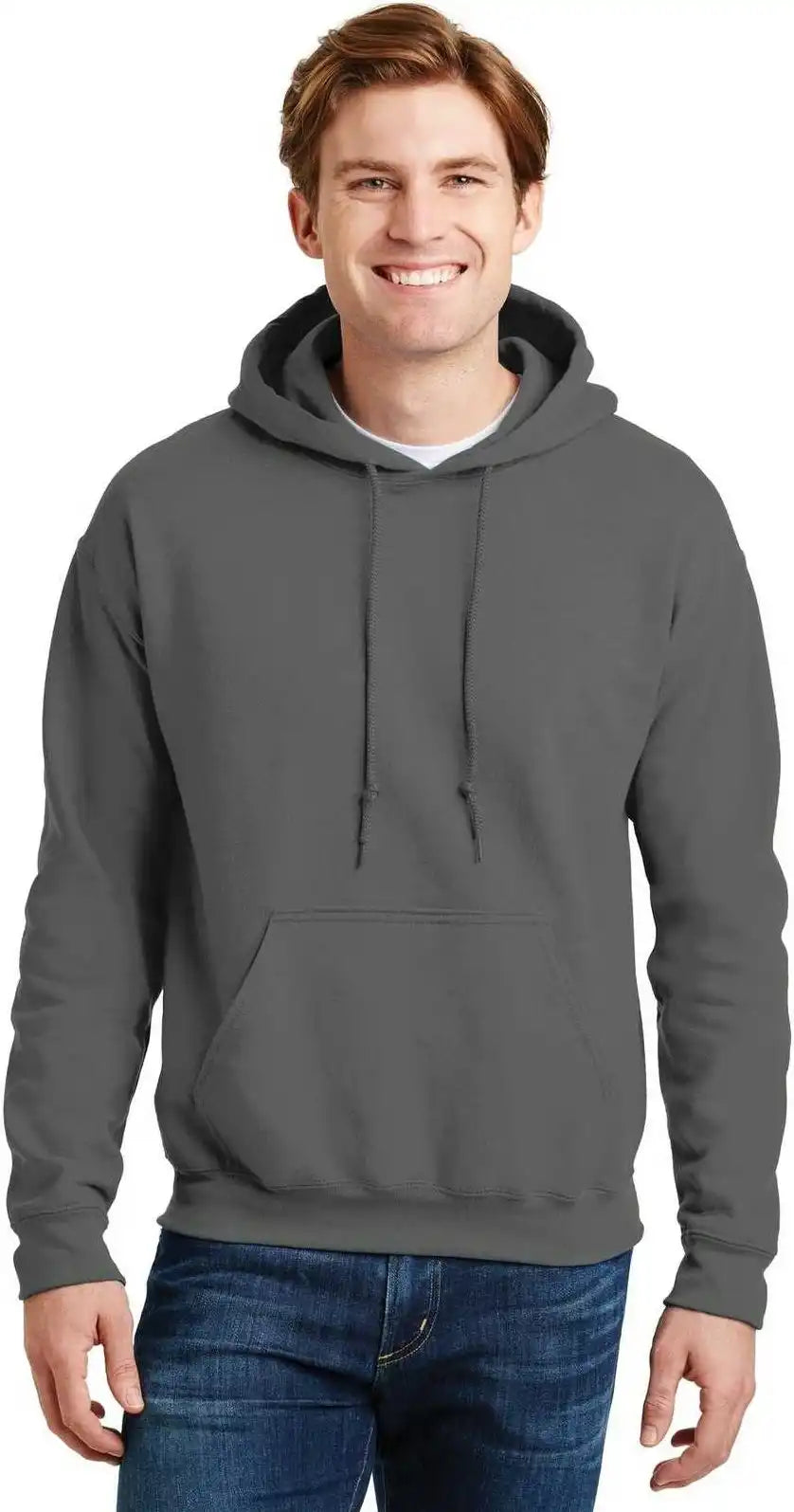 Gildan 12500 Dryblend Pullover Hooded Sweatshirt Charcoal
