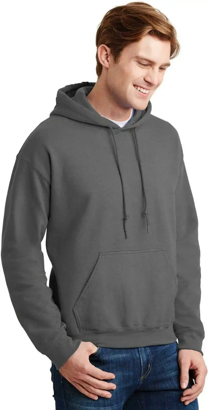 Gildan 12500 Dryblend Pullover Hooded Sweatshirt Charcoal