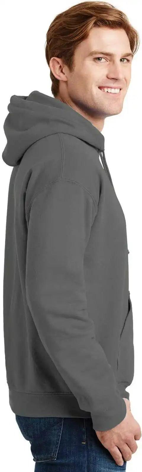 Gildan 12500 Dryblend Pullover Hooded Sweatshirt Charcoal