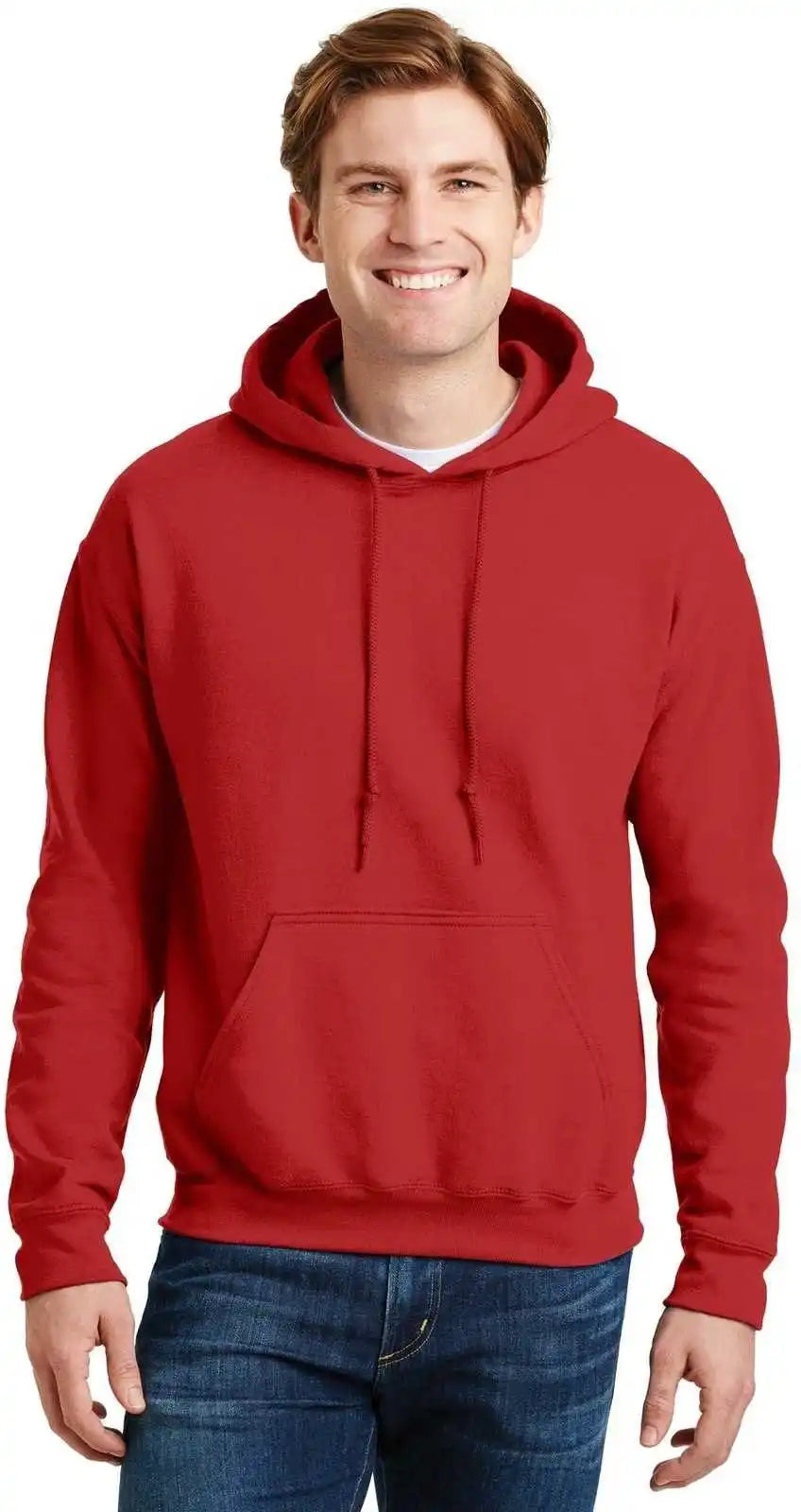 Gildan 12500 Dryblend Pullover Hooded Sweatshirt Red