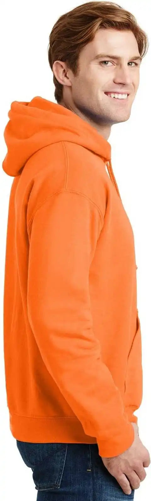 Gildan 12500 Dryblend Pullover Hooded Sweatshirt S. Orange