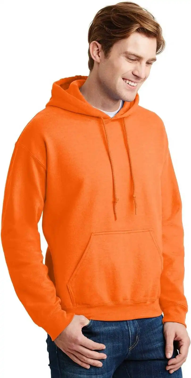 Gildan 12500 Dryblend Pullover Hooded Sweatshirt S. Orange