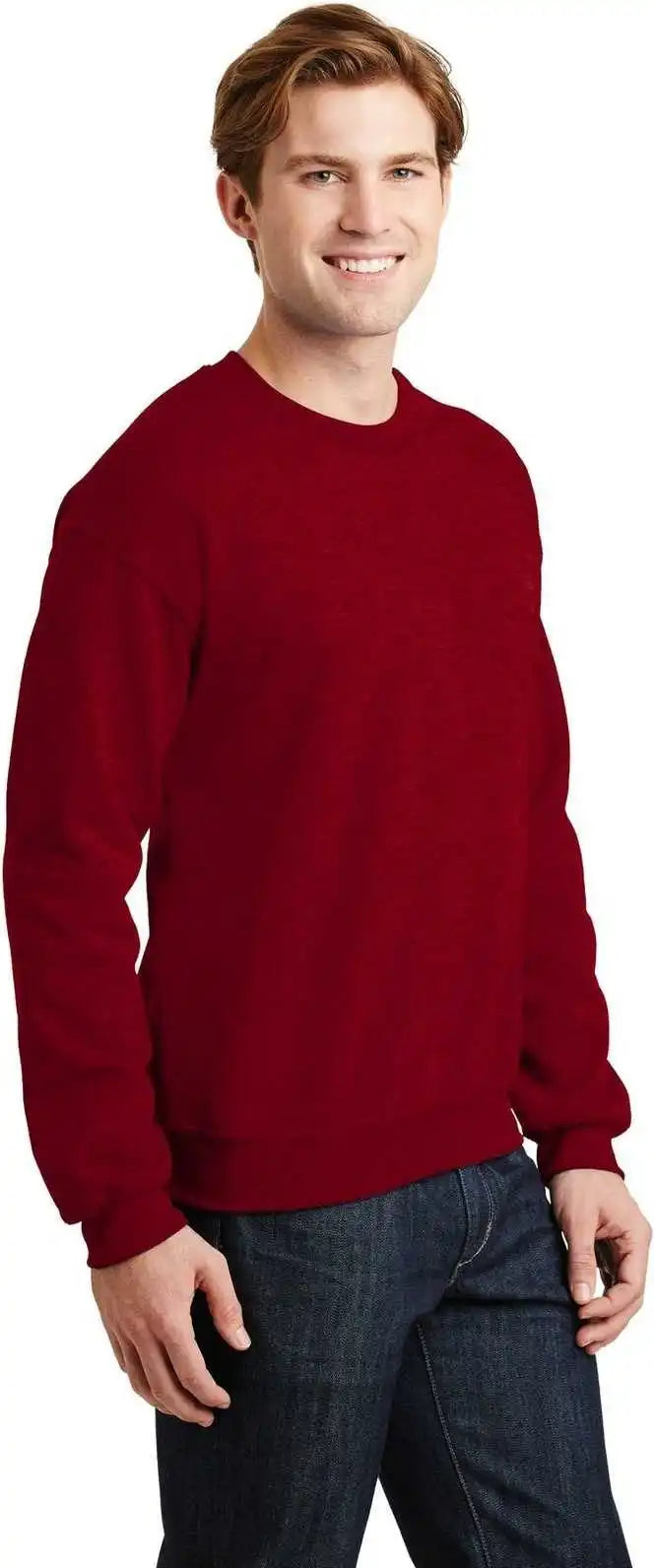 Gildan 18000 Heavy Blend Crewneck Sweatshirt Antique Cherry Red