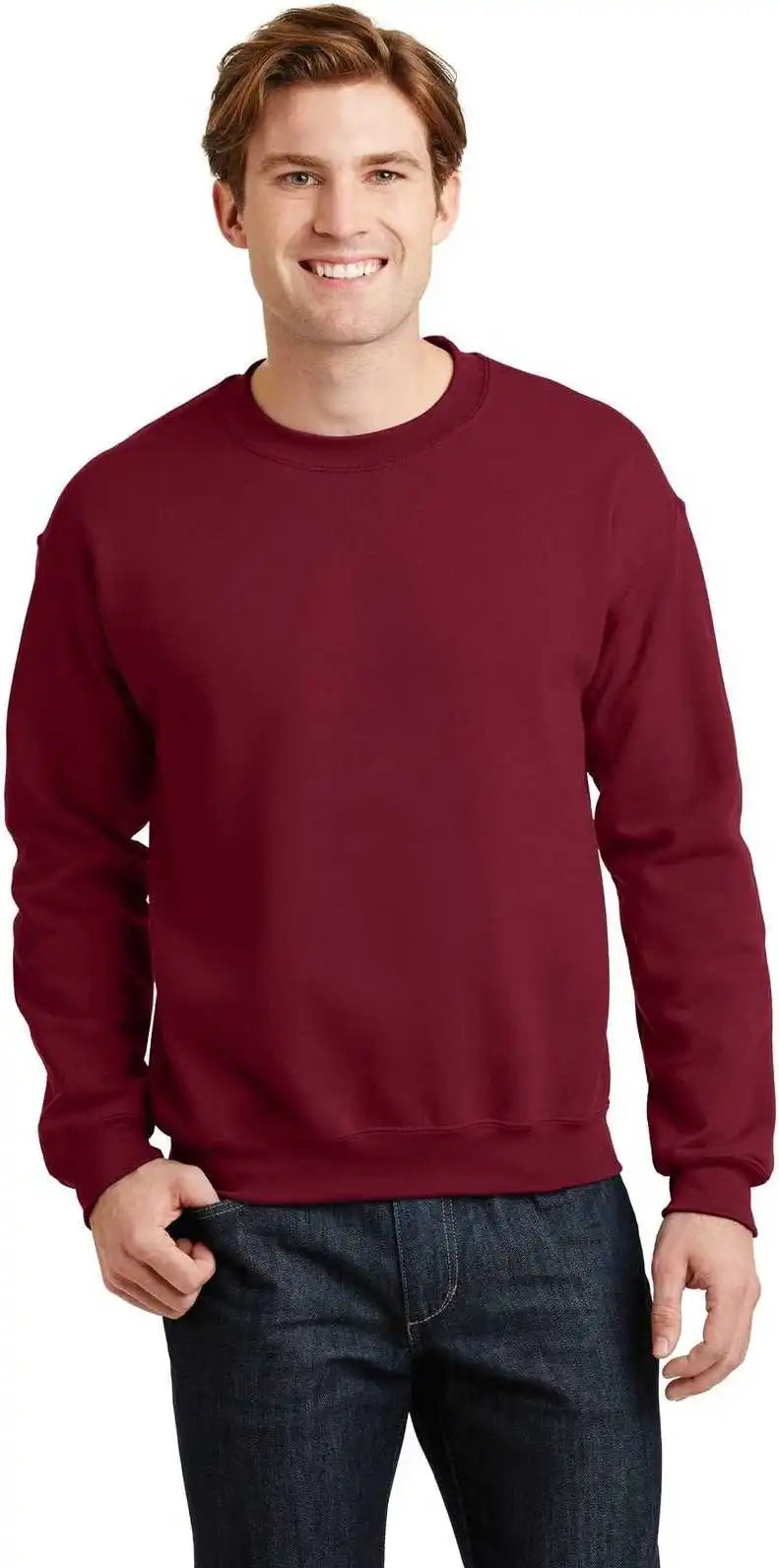Gildan 18000 Heavy Blend Crewneck Sweatshirt Cardinal Red