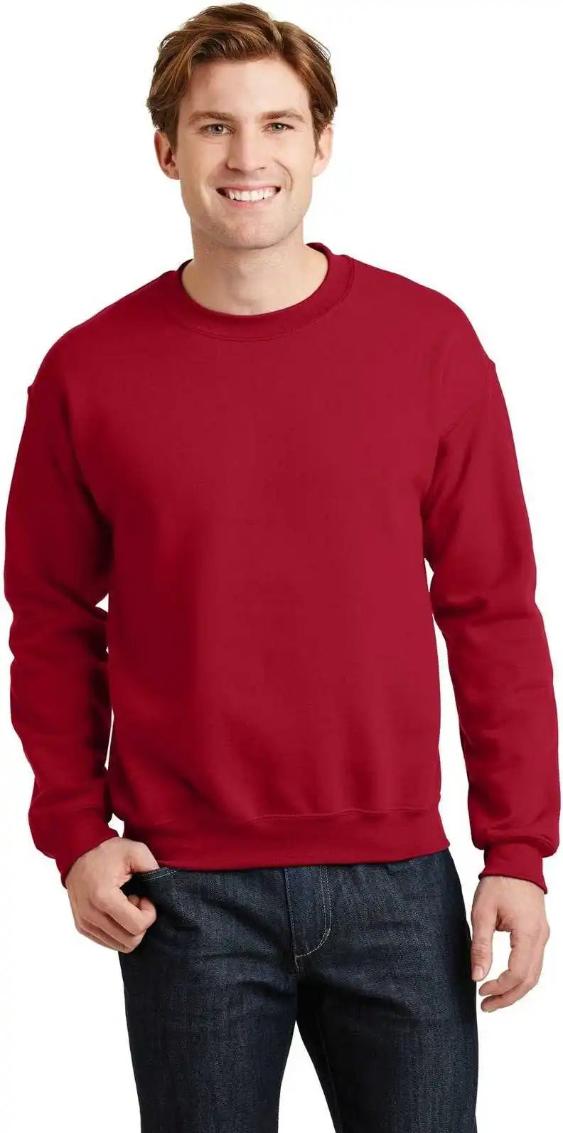 Gildan 18000 Heavy Blend Crewneck Sweatshirt Cherry Red