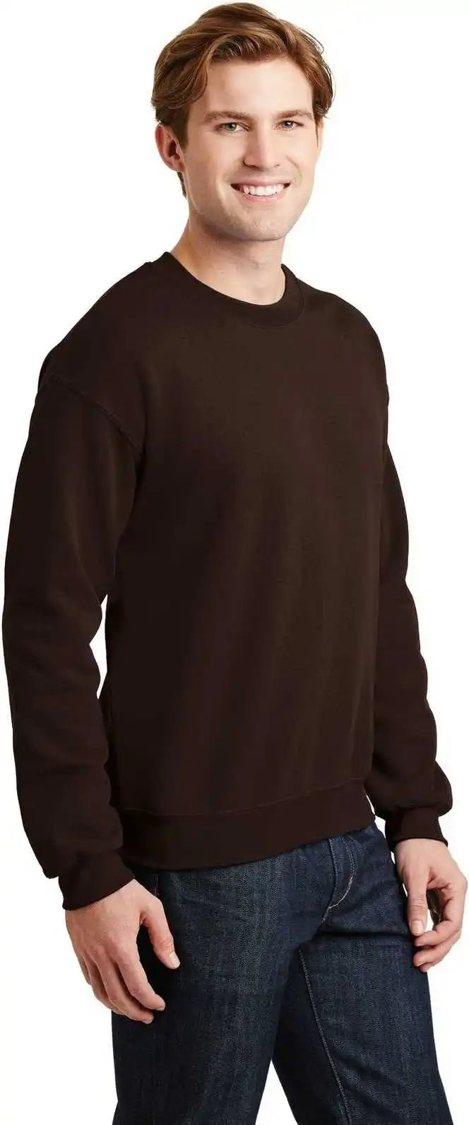 Gildan 18000 Heavy Blend Crewneck Sweatshirt Dark Chocolate